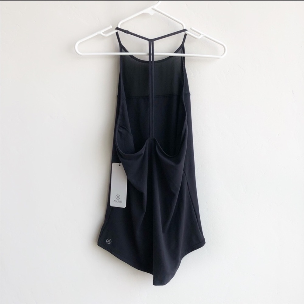 (NWT) Amari Cheers Racerback Mesh Tank Top - Picture 2 of 8